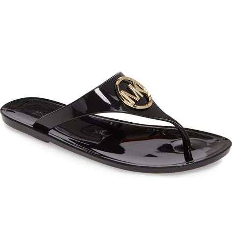 michael kors jelly flip flops|Michael Kors platform flip flops.